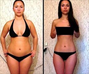 Девушки до и после 5-дневной арбузной диеты